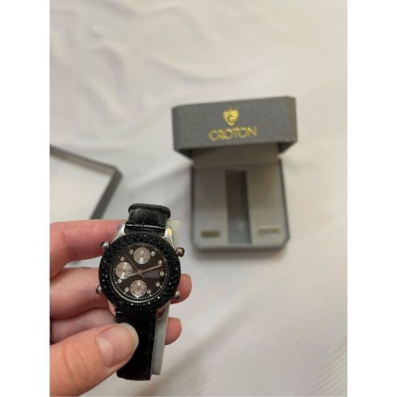 Croton Embellished Watch Wristwatch New - Picture 5 of 5